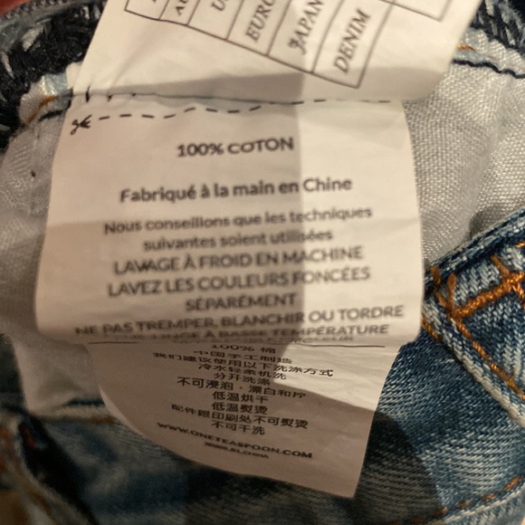 One Teaspoon trashed freedbirds jeans size 28 new with tags 100% cotton - Picture 5 of 12